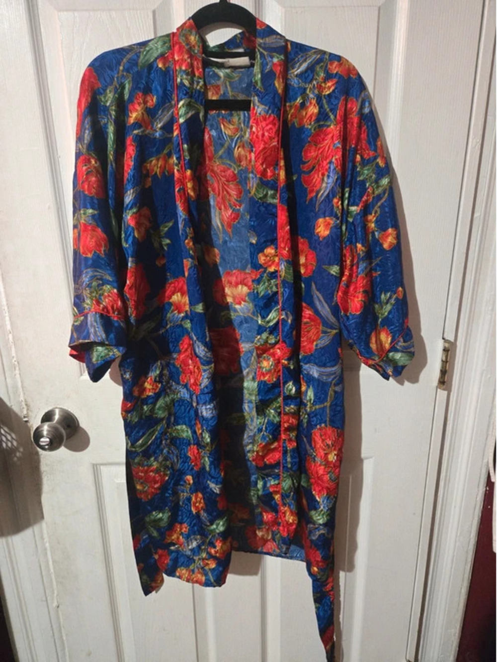 Vintage  cypress floral robe kimono L/XL